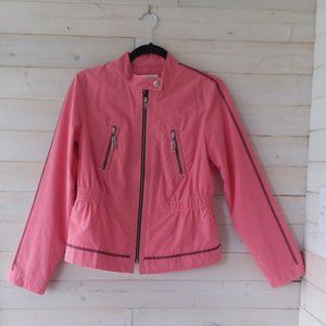 Ann Taylor LOFT Cinched Waist Moto-Style Jacket